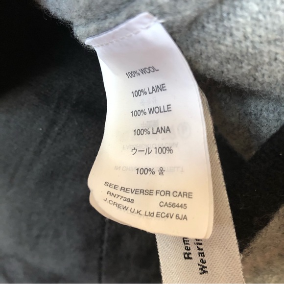 J. Crew 100% Wool Soft Grey Crew Neck Sweater with Black Trim XSmall - Picture 5 of 8